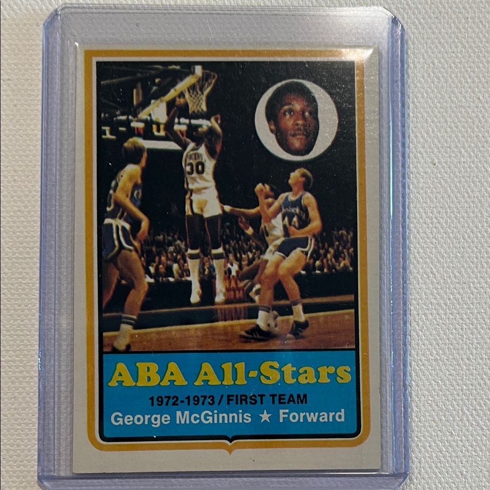 1973-74 George McGinnis Topps ABA All-Stars Trading Card  #180